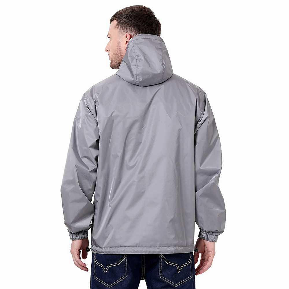 Hestic Sports Wear Summer Hiking Farm Work Rain Jacket Man PU Hooded Rainsuit Pants Outdoor Hunter Fashion Mens Raincoat